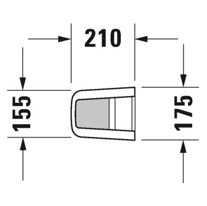 Immagine di Duravit ME BY STARCK colonna, colore bianco 0858390000