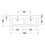 Immagine di Duravit ME BY STARCK lavabo consolle doppio 130 cm monoforo, con troppopieno, con bordo per rubinetteria, WonderGliss, colore bianco finitura opaco 23361332001