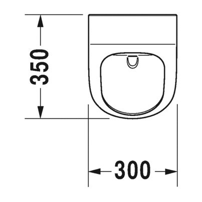 Immagine di Duravit ME BY STARCK orinatoio Rimless® modello elettronico a batteria, senza brida, entrata posteriore nascosta, ad aspirazione e con scarico orizzontale, con mosca, colore bianco 2809310007