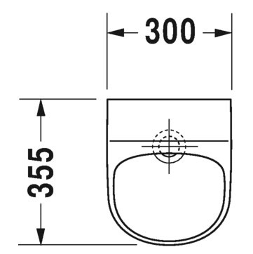 Immagine di Duravit ME BY STARCK orinatoio Dry, senza acqua, scarico orizzontale Ø 50 mm, senza mosca, colore bianco 2814300000
