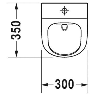 Immagine di Duravit ME BY STARCK orinatoio Rimless®, senza brida, con entrata vista dall'alto, ad aspirazione, scarico a scelta orizzontale nascosto o verticale a vista, senza mosca, colore bianco 2815300000