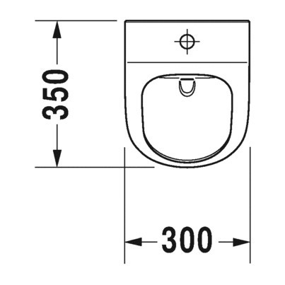 Immagine di Duravit ME BY STARCK orinatoio Rimless®, senza brida, con entrata vista dall'alto, ad aspirazione, scarico a scelta orizzontale nascosto o verticale a vista, con mosca, WonderGliss, colore bianco 28153000071