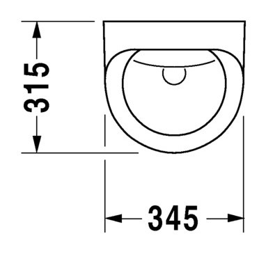 Immagine di Duravit ORINATOI Utronic, modello elettronico per allacciamento alla rete, entrata posteriore nascosta, ad aspirazione, scarico orizzontale, con mosca, colore bianco 0830370097