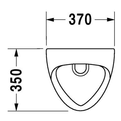 Immagine di Duravit ORINATOI Ben, entrata posteriore nascosta, ad aspirazione, con scarico a scelta orizzontale nascosto o verticale a vista, con mosca, colore bianco 0847370007