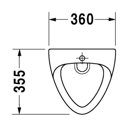 Immagine di Duravit ORINATOI Jim, entrata a vista dall'alto, ad aspirazione, scarico a scelta orizzontale nascosto o verticale a vista, senza mosca, colore bianco 0850350000