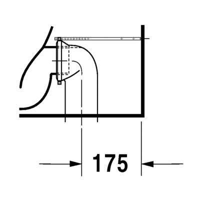 Immagine di Duravit SENSOWASH® vaso a pavimento DuraStyle a cacciata, senza cassetta, solo in abbinamento a SensoWash, UWL classe 1, colore bianco 2156590000