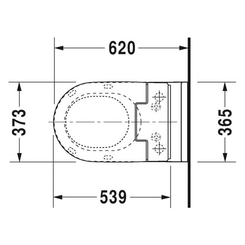 Immagine di Duravit SENSOWASH® vaso sospeso Starck 3 a cacciata, solo in abbinamento a SensoWash, UWL classe 1, colore bianco 2226590000