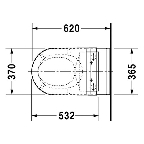 Immagine di Duravit SENSOWASH® vaso sospeso Starck 3 a cacciata, solo in abbinamento a SensoWash, UWL classe 1, colore bianco 2226590000