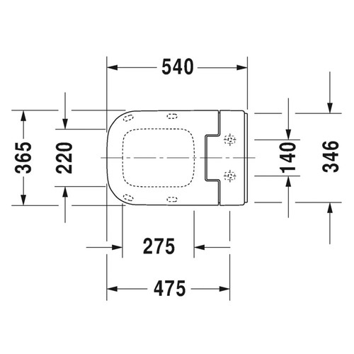 Immagine di Duravit SENSOWASH® Slim per HAPPY D.2, sedile elettronico, colore bianco 611300002304300