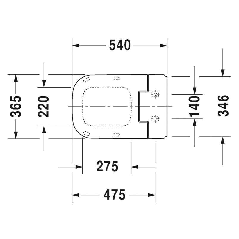 Immagine di Duravit SENSOWASH® Slim per HAPPY D.2, sedile elettronico, colore bianco 611300002304300