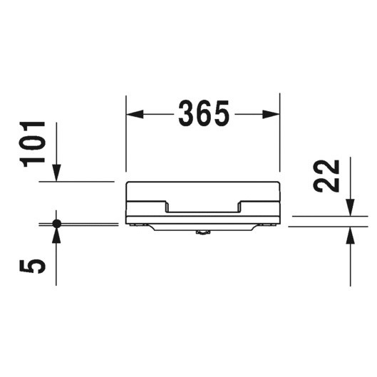Immagine di Duravit SENSOWASH® Slim per HAPPY D.2, sedile elettronico, colore bianco 611300002304300