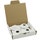Irsap kit installazione radiatori Tesi - n. 4 riduzioni da 1/2" con valvola sfiato e tappino cieco da 1/2", colore bianco standard finitura lucido CONFIR04TAP1201