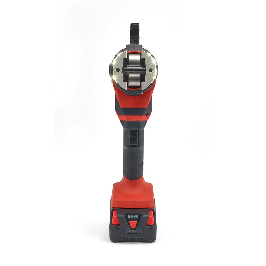 Immagine di Ridgid RP 350-B Pressatrice a pistola a batteria senza ganasce con caricabatterie rapido 220 V, batteria a Li-Ion 18 V 2.5 Ah e cassetta di trasporto 67088