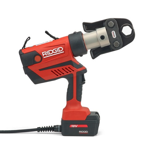 Immagine di Ridgid RP 350-C Pressatrice a pistola completo di ganasce TH 16-20-26 mm, adattatore per alimentazione 220 V (con cavo da 5 m) e cassetta di trasporto 67143