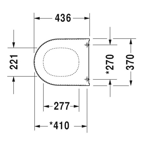 Immagine di Duravit STARCK 3 set sanitari sospesi, vaso Compact a cacciata, sedile con coperchio, senza chiusura rallentata, bidet monoforo con troppopieno, colore bianco 2227090000+2280150000+0063810000