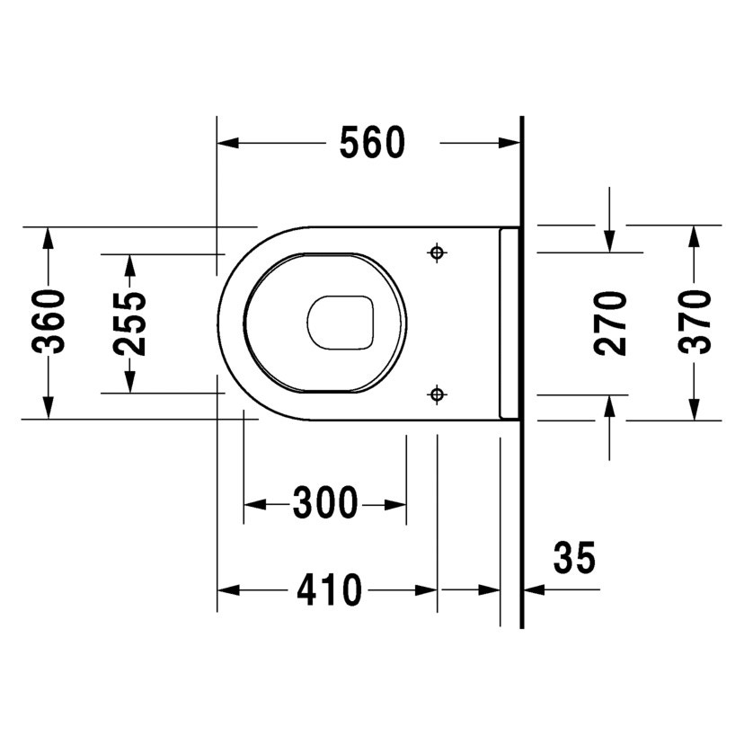 Immagine di Duravit STARCK 3 vaso a pavimento a cacciata per cassetta a incasso o esterna, con scarico orizzontale, senza sedile, fabbisogno di acqua di risciacquo 6 l, UWL classe 2, colore bianco 0124090000
