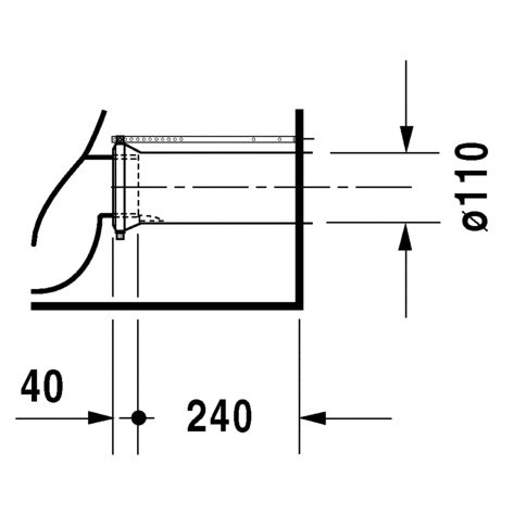 Immagine di Duravit STARCK 3 vaso monoblocco a pavimento a cacciata, senza cassetta e senza sedile, fabbisogno di acqua di risciacquo 6 l, UWL classe 2, colore bianco 0128090000