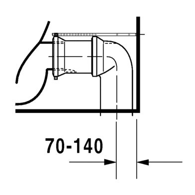 Immagine di Duravit STARCK 3 vaso monoblocco a pavimento a cacciata, senza cassetta e senza sedile, fabbisogno di acqua di risciacquo 6 l, UWL classe 2, colore bianco 0128090000