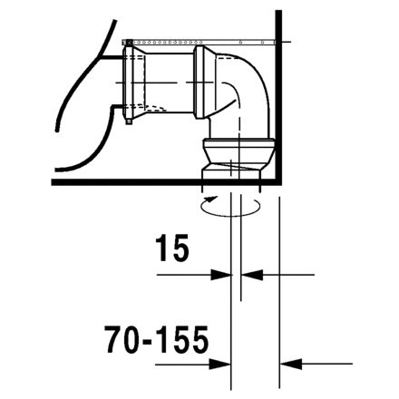 Immagine di Duravit STARCK 3 vaso monoblocco a pavimento a cacciata, senza cassetta e senza sedile, fabbisogno di acqua di risciacquo 6 l, UWL classe 2, colore bianco 0128090000