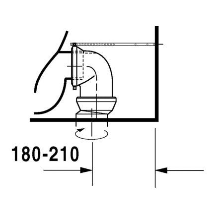 Immagine di Duravit STARCK 3 vaso monoblocco a pavimento a cacciata, senza cassetta e senza sedile, fabbisogno di acqua di risciacquo 6 l, UWL classe 2, colore bianco 0128090000