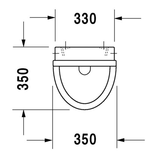 Immagine di Duravit STARCK 3 orinatoio con entrata posteriore nascosta, ad aspirazione, senza mosca, con scarico a scelta orizzontale nascosto o verticale a vista, colore bianco 0821350000