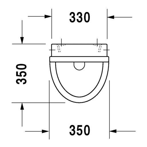 Immagine di Duravit STARCK 3 orinatoio con entrata posteriore nascosta, ad aspirazione, con mosca, con scarico a scelta orizzontale nascosto o verticale a vista, HygieneGlaze, colore bianco 0821352007