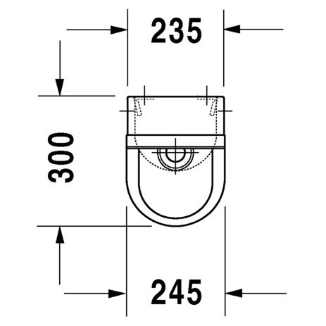Immagine di Duravit STARCK 3 orinatoio entrata posteriore nascosta, con mosca, senza brida, WonderGliss, colore bianco 08272500071