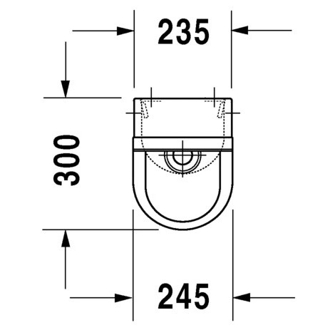 Immagine di Duravit STARCK 3 orinatoio entrata posteriore nascosta, senza mosca, senza brida, HygieneGlaze, colore bianco 0827252000