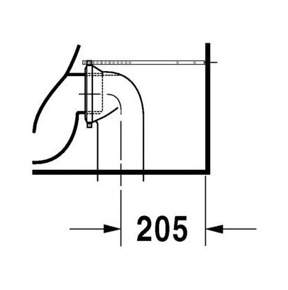Immagine di Duravit STARCK 3 vaso monoblocco a pavimento Comfort a cacciata, per cassetta appoggiata non inclusa, senza sedile, fabbisogno di acqua di risciacquo 6 l, UWL classe 2, colore bianco 2104090000