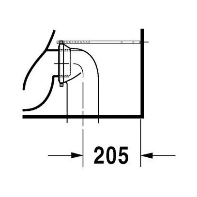 Immagine di Duravit STARCK 3 vaso monoblocco a pavimento Comfort a cacciata, per cassetta appoggiata non inclusa, senza sedile, fabbisogno di acqua di risciacquo 6 l, UWL classe 2, colore bianco 2104090000