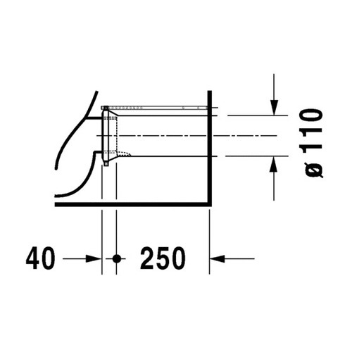 Immagine di Duravit STARCK 3 vaso monoblocco a pavimento Comfort a cacciata, per cassetta appoggiata non inclusa, senza sedile, fabbisogno di acqua di risciacquo 6 l, UWL classe 2, colore bianco 2104090000