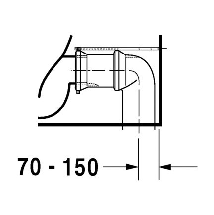 Immagine di Duravit STARCK 3 vaso monoblocco a pavimento Comfort a cacciata, per cassetta appoggiata non inclusa, senza sedile, fabbisogno di acqua di risciacquo 6 l, UWL classe 2, HygieneGlaze, colore bianco 2104092000