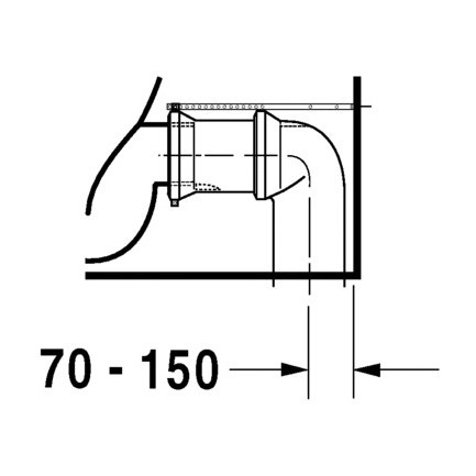 Immagine di Duravit STARCK 3 vaso monoblocco a pavimento Comfort a cacciata, per cassetta appoggiata non inclusa, senza sedile, fabbisogno di acqua di risciacquo 6 l, UWL classe 2, HygieneGlaze, colore bianco 2104092000