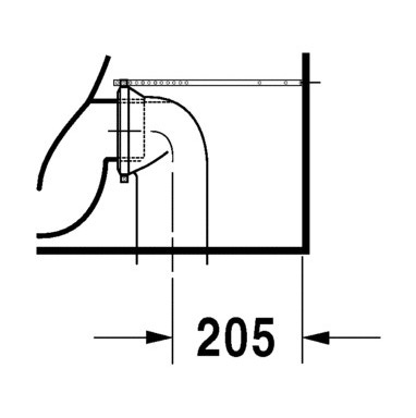 Immagine di Duravit STARCK 3 vaso monoblocco a pavimento Comfort a cacciata, per cassetta appoggiata non inclusa, senza sedile, fabbisogno di acqua di risciacquo 6 l, UWL classe 2, HygieneGlaze, colore bianco 2104092000