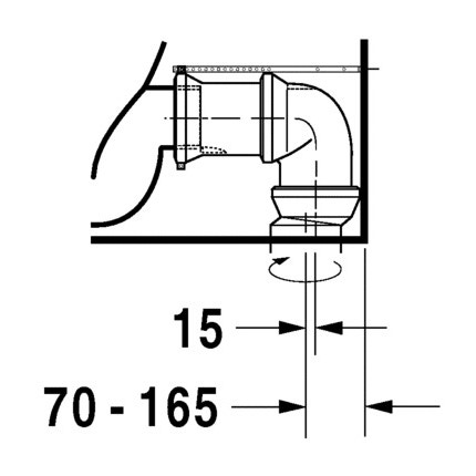 Immagine di Duravit STARCK 3 vaso monoblocco a pavimento Comfort a cacciata, per cassetta appoggiata non inclusa, senza sedile, fabbisogno di acqua di risciacquo 6 l, UWL classe 2, HygieneGlaze, colore bianco 2104092000