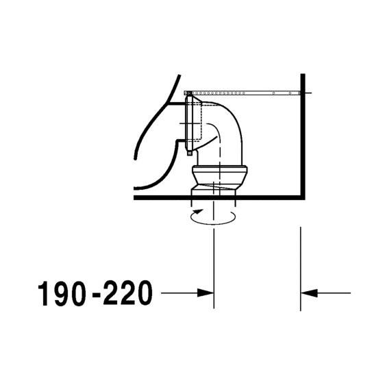 Immagine di Duravit STARCK 3 vaso monoblocco a pavimento Comfort a cacciata, per cassetta appoggiata non inclusa, senza sedile, fabbisogno di acqua di risciacquo 6 l, UWL classe 2, HygieneGlaze, colore bianco 2104092000
