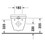 Immagine di Duravit STARCK 3 vaso sospeso Compact a cacciata, senza sedile, fabbisogno di acqua di risciacquo 4,5 l, UWL classe 2, colore bianco 2202090000