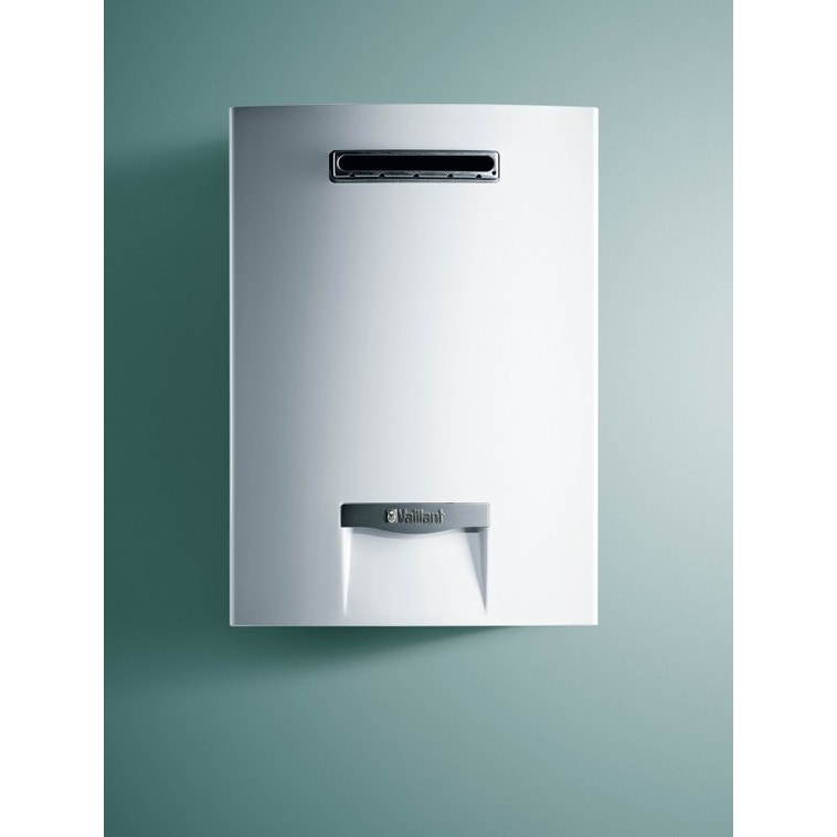 Immagine di Vaillant outsideMAG 13-5/0-5 GPL scaldabagno per esterno istantaneo a tiraggio forzato per produzione di acqua calda sanitaria, con accensione elettronica 0010016640