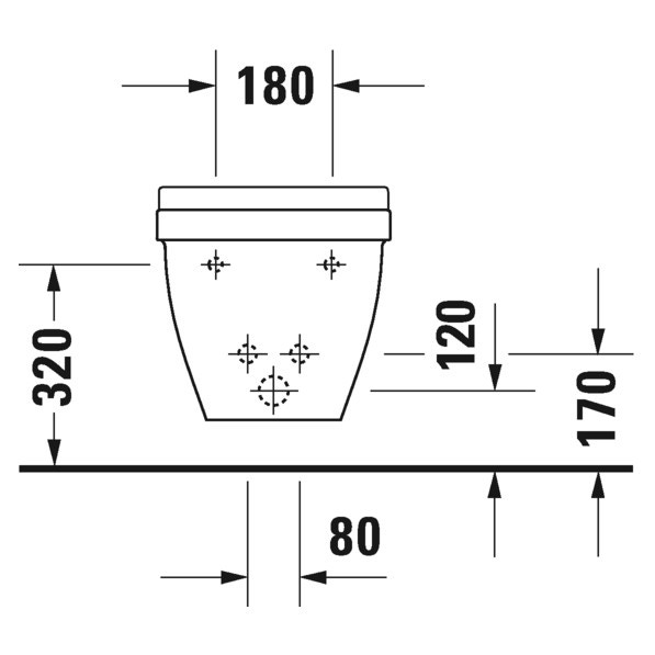 Immagine di Duravit STARCK 3 bidet sospeso monoforo, con troppopieno, con bordo per rubinetteria, colore bianco 2230150000