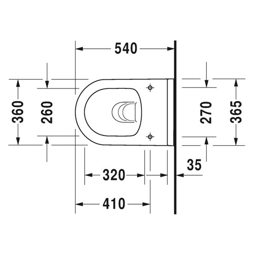 Immagine di Duravit STARCK 3 set vaso sospeso Rimless® a cacciata e sedile con coperchio, colore bianco 45270900A1