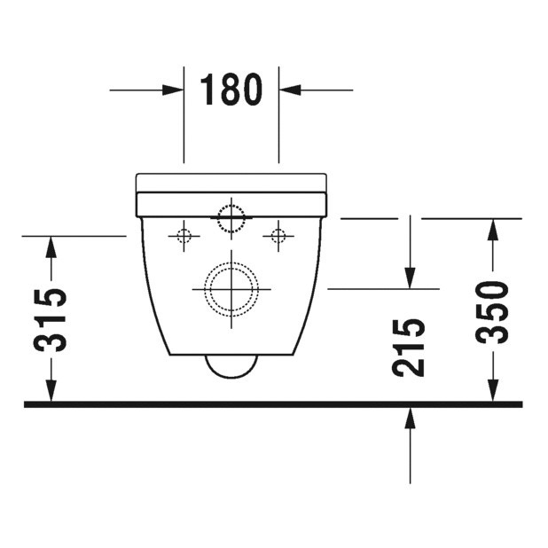 Immagine di Duravit STARCK 3 vaso sospeso Rimless® a cacciata, senza brida, senza sedile, fabbisogno di acqua di risciacquo 4,5 l, UWL classe 1, HygieneGlaze, colore bianco 2527092000