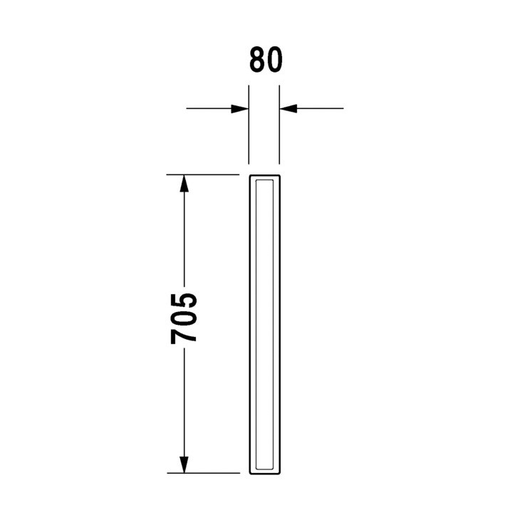 Immagine di Duravit STARCK 3 parete divisoria per orinatoi, colore bianco 8500000000