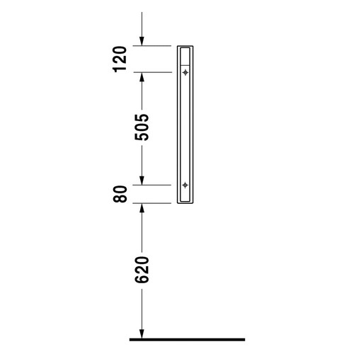 Immagine di Duravit STARCK 3 parete divisoria per orinatoi, colore bianco 8500000000