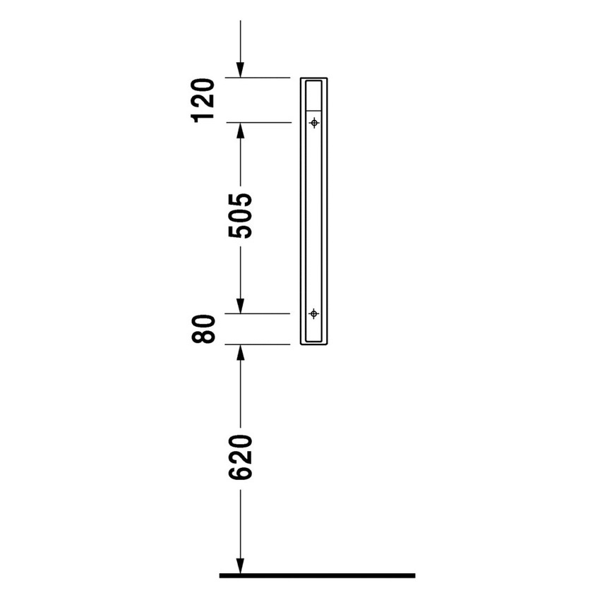 Immagine di Duravit STARCK 3 parete divisoria per orinatoi, colore bianco 8500000000