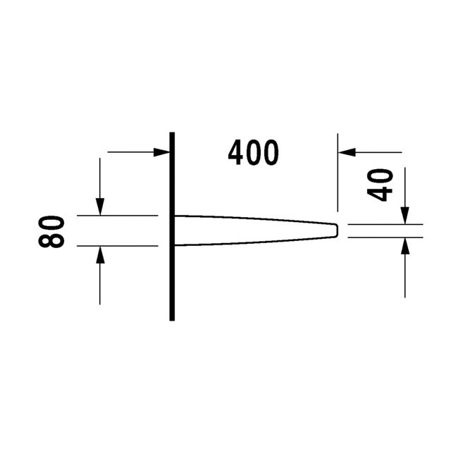 Immagine di Duravit STARCK 3 parete divisoria per orinatoi, colore bianco 8500000000