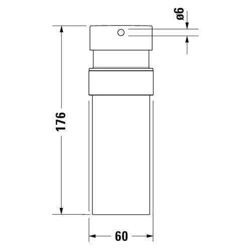 Immagine di Duravit STARCK T dispenser portasapone per installazione a parete, vetro satinato, finitura cromo 0099351000