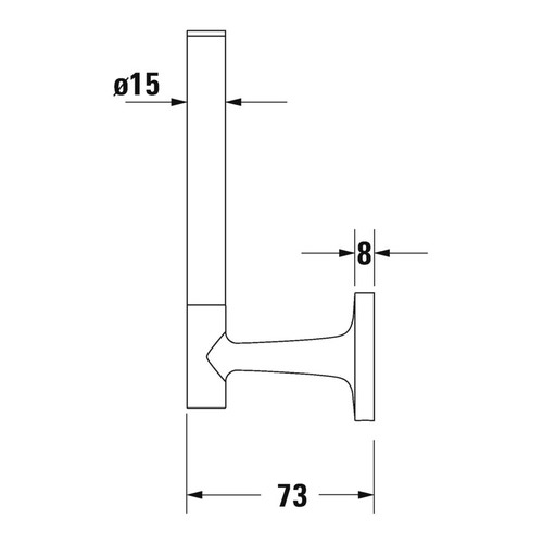 Immagine di Duravit STARCK T portarotolo di scorta, colore nero finitura opaco 0099394600