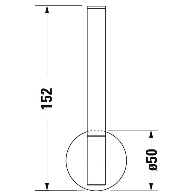 Immagine di Duravit STARCK T portarotolo di scorta, colore nero finitura opaco 0099394600