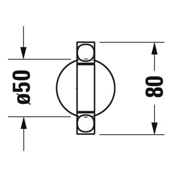 Immagine di Duravit STARCK T portasciugamani a due bracci mobili, finitura cromo 0099411000