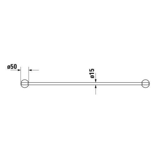 Immagine di Duravit STARCK T portasciugamani 80 cm, finitura cromo 0099431000